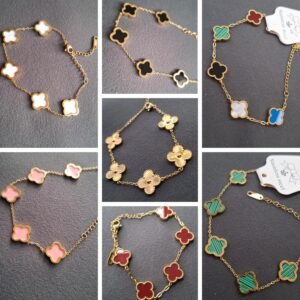 Pulsera trébol clásica varias colores