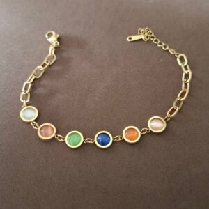 Pulsera Cristales multicolor