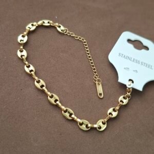 Pulsera: cafe de oro