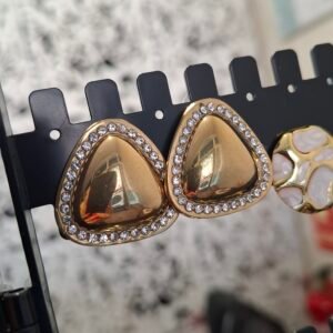 Pendientes Triángulo incrustado