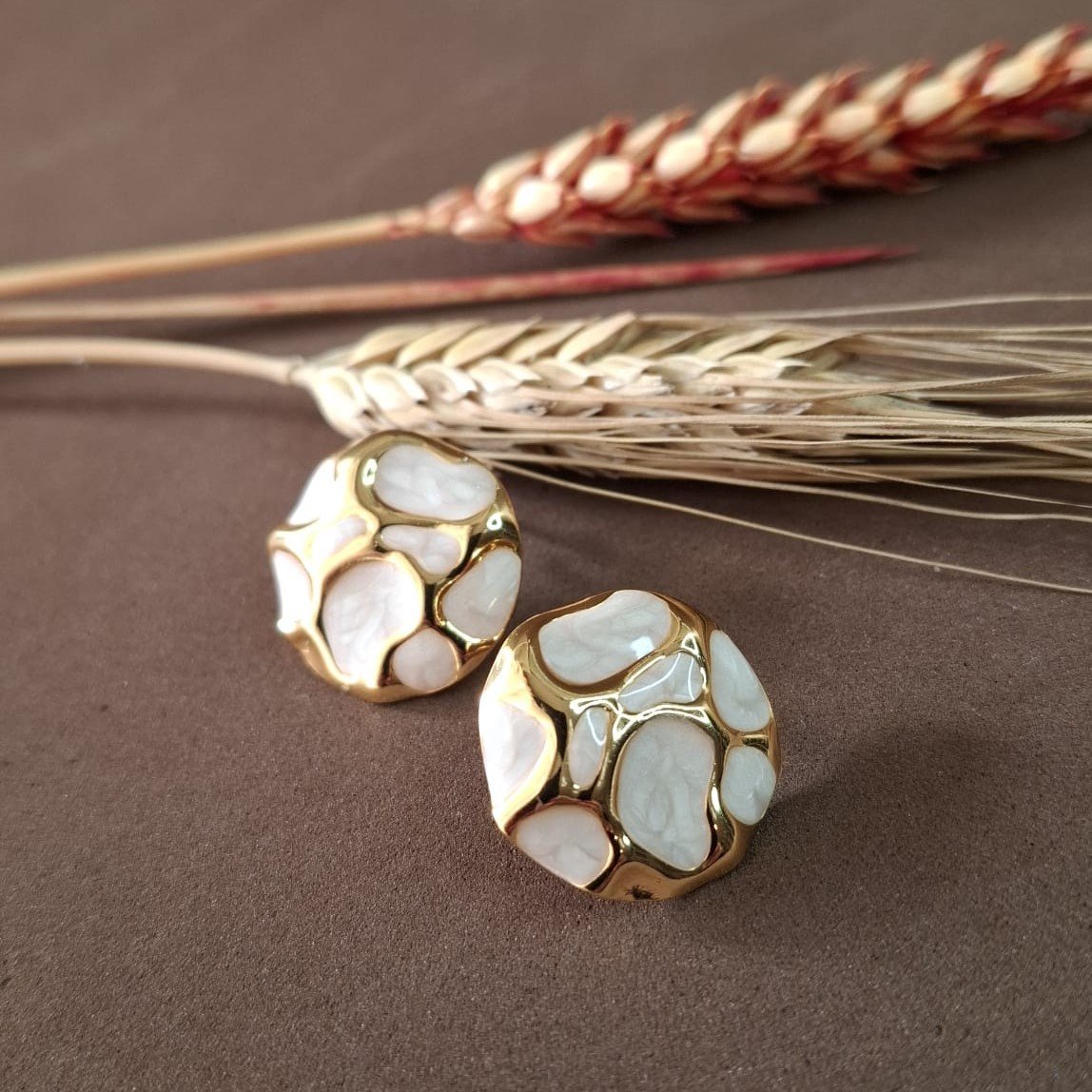 Pendientes Perla & Mármol - Imagen 2