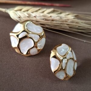 Pendientes Perla & Mármol