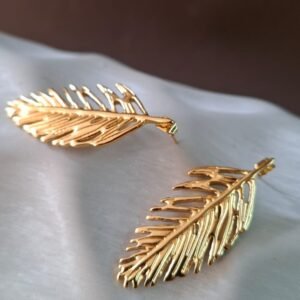 Pendientes Hojas de oro