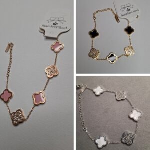Pulsera  Trébol & incrustado