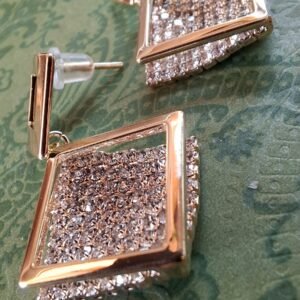 Pendientes Rombos incrustados