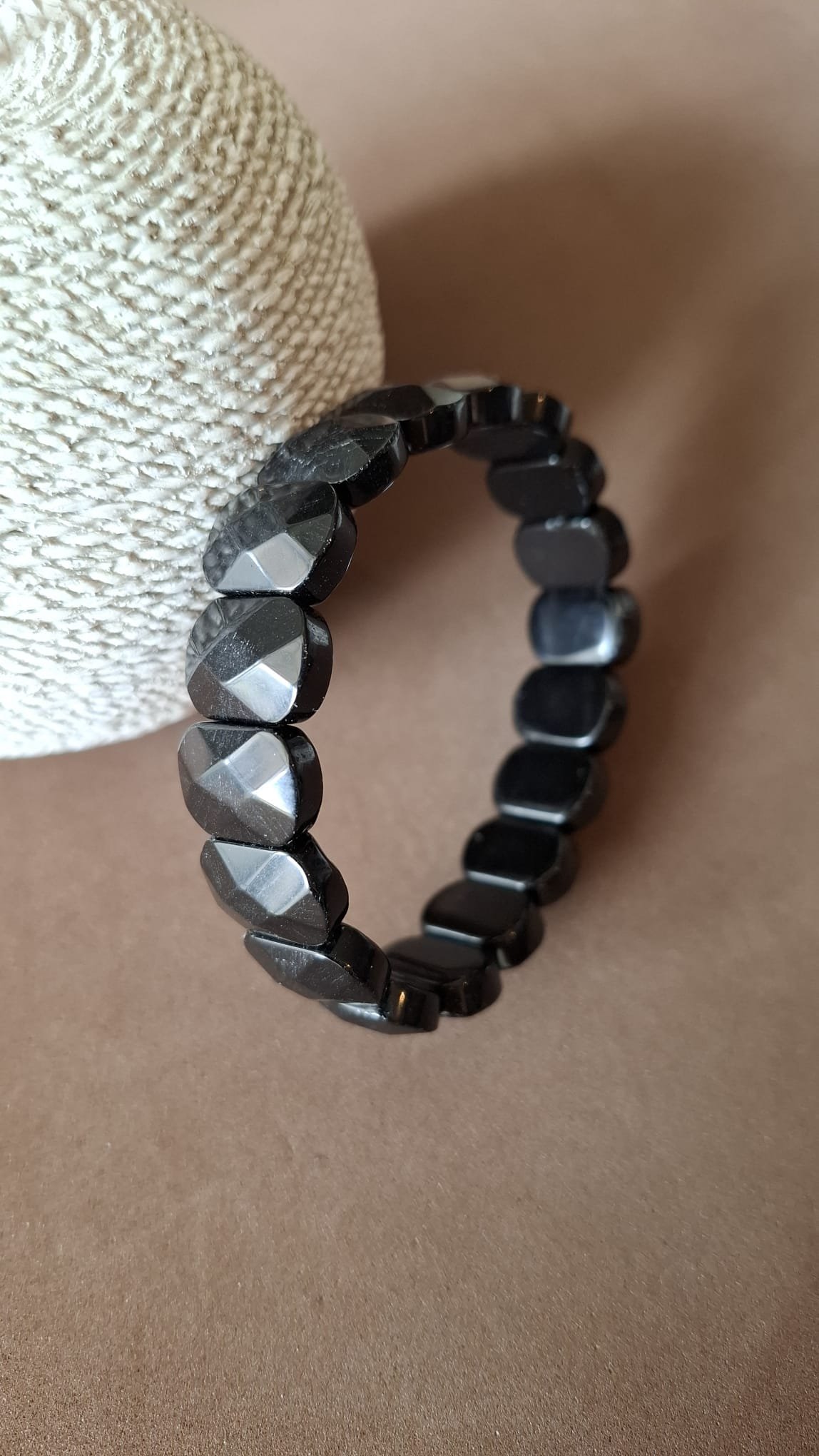 Pulsera de piedra natural Ágata negra - Imagen 2