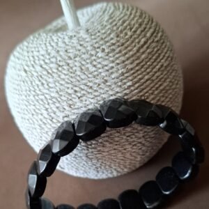 Pulsera de piedra natural Ágata negra
