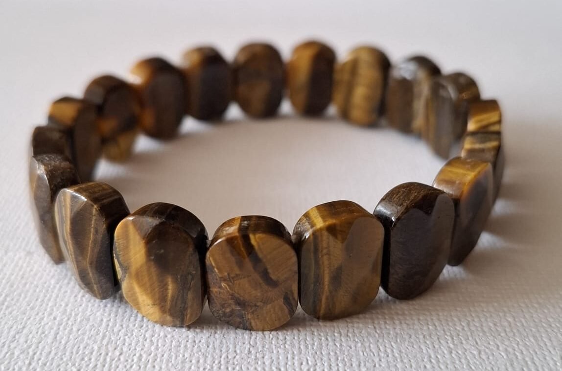 Pulsera de piedra natural grande Ojo de tigre