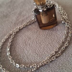Cadena con colgante de cuarzo ahumado