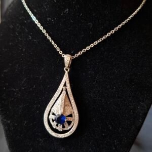 Cadena con colgante "Gota de ojo azul"
